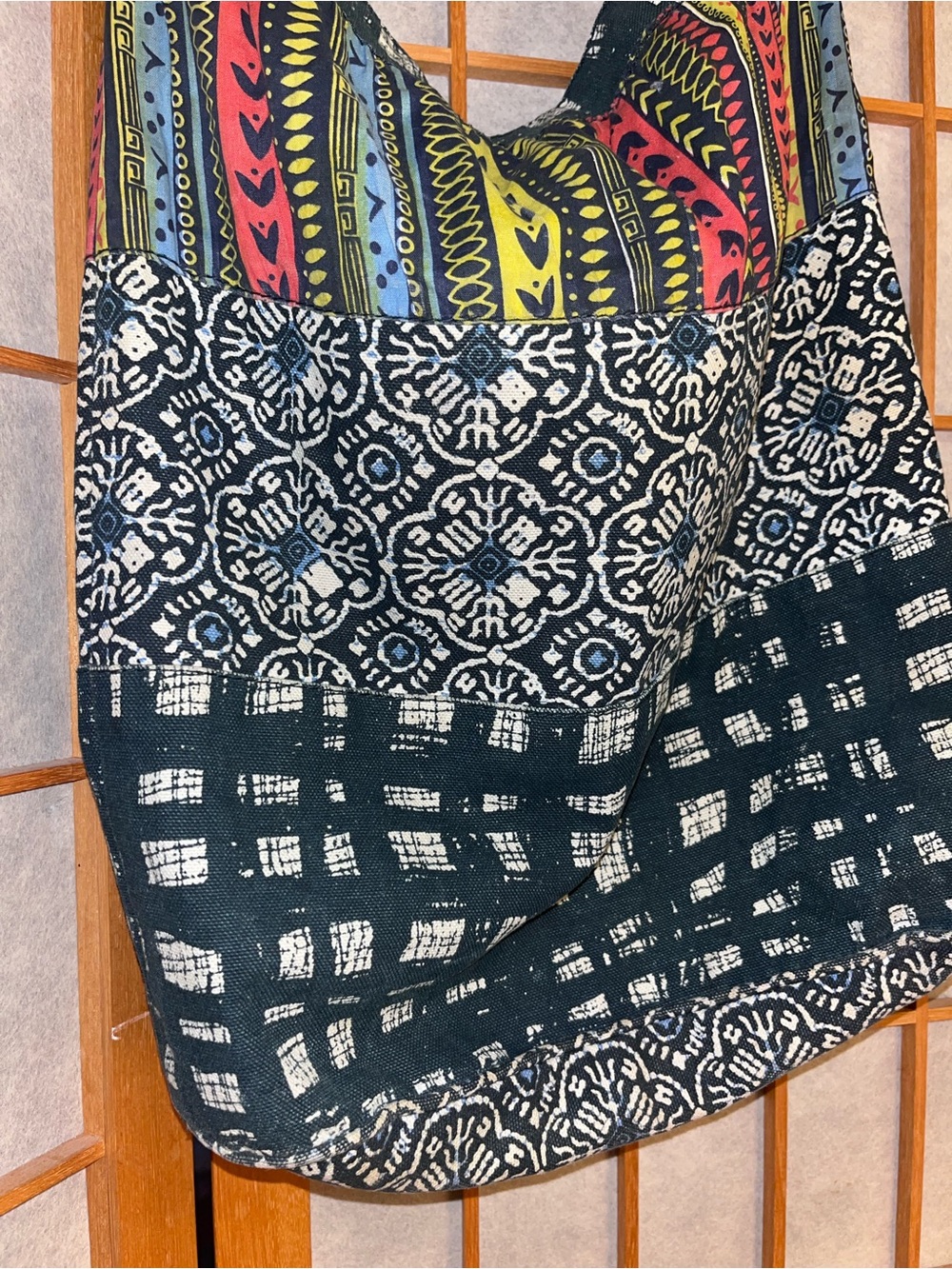Old Navy colorful blue bag